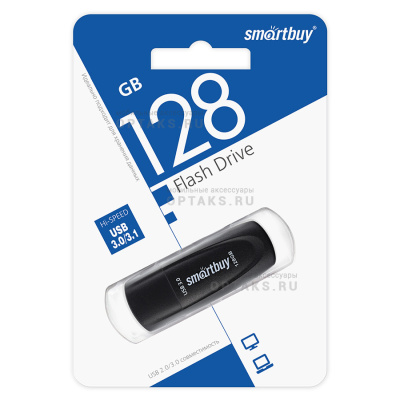 USB 3.0  128GB  Smartbuy  Scout  чёрный