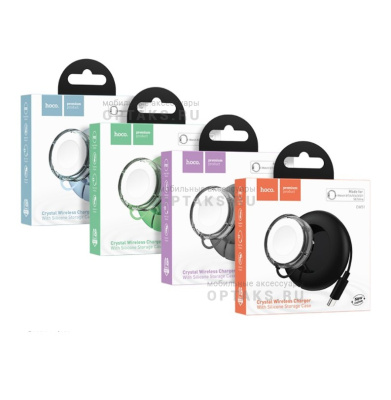 Беспроводная зарядка HOCO CW51, подходит для iWatch, 1m, 5V/1A,  черный