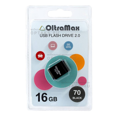 Флешка USB 16 Гб  OltraMax   70  чёрный