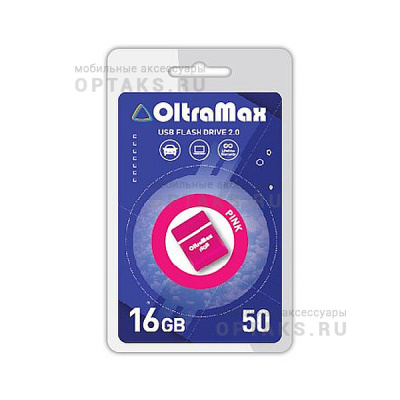 Флешка USB, 16 Гб OltraMax   50  розовый