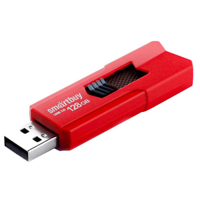 Флешка USB3.0 128 Гб  Smartbuy  Stream  красный