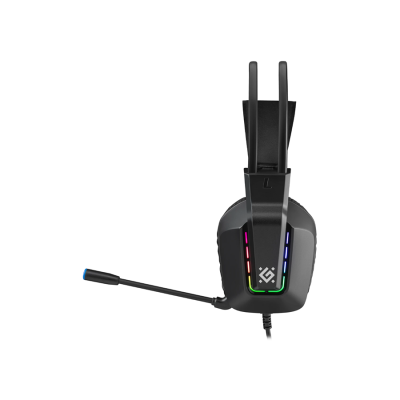 Гарнитура игровая DEFENDER Gothic черный, RGB, провод 1.8 м (1/20)