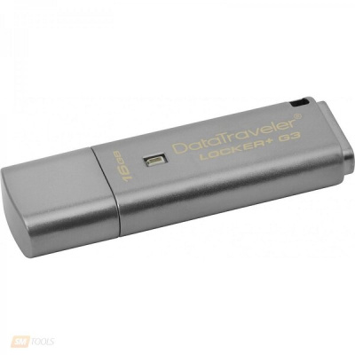 Флешка USB3.0 16 Гб Kingston  DTLPG3 Encryption  (256 bit)