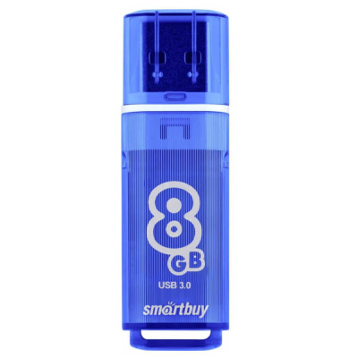 Флешка USB3.0  8 Гб  Smartbuy  Glossy  темно синий