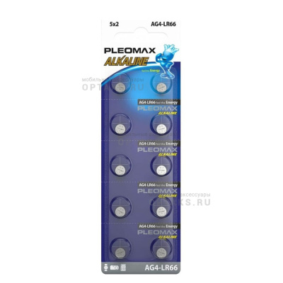 Элемент питания SAMSUNG PLEOMAX AG4 (377) LR626, LR66 Button Cell (10/100/1000/98000)