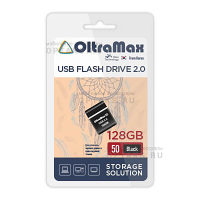Флешка USB 128 Гб OltraMax   50  чёрный