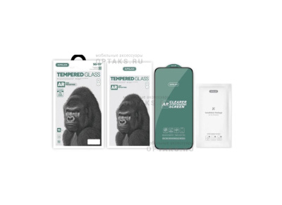 Стекло защитное SupGlass SG-07 AR Anti-Reflection, черная рамка, для iPhone 15 Pro