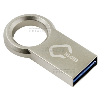 Флешка USB3.0 16 Гб Qumo  Ring  металл