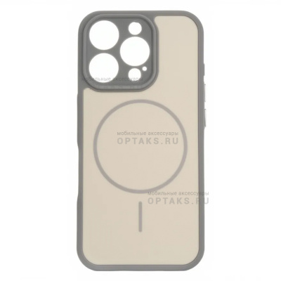 Чехол Matte MagSafe с защитой камеры в техпаке, Samsung S26, Silver