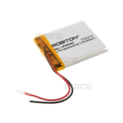 Аккумуляторная батарейка ROBITON LP443442 3.7В 600мАч PK1