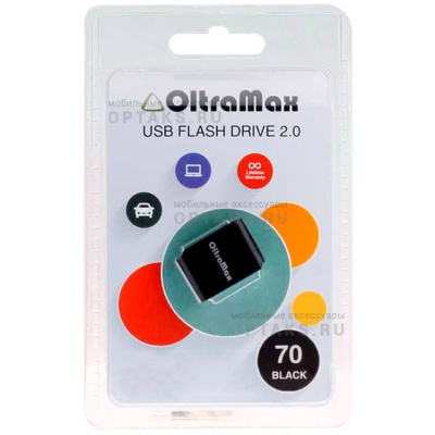 Флешка USB, 16 Гб OltraMax   70  чёрный