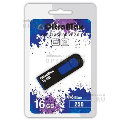 Флешка USB, 16 Гб OltraMax  250  синий
