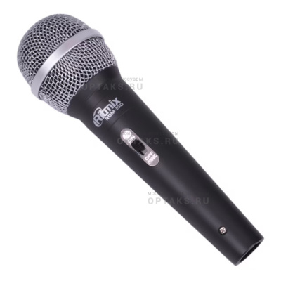 Микрофон проводной RITMIX RDM-150 (Black), динамический, однонаправленный, черный