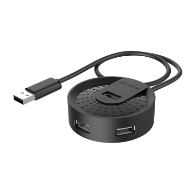 Разветвитель USB2.0 A4Tech HUB-20 4порт. черный