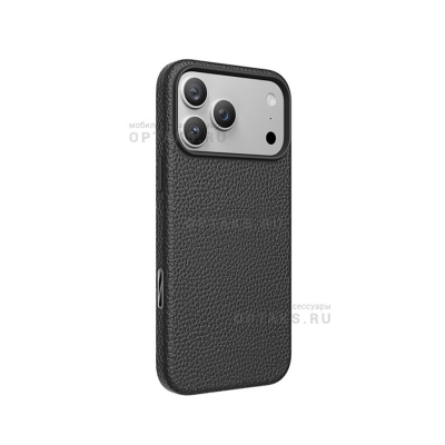 Чехол KEEPHONE LYCUCCI MAGSAFE SILICONE LEATHER CASE для iPhone 17 Air BLACK