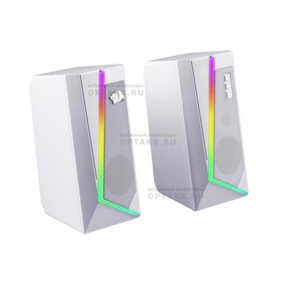 Акустическая 2.0 система REDRAGON Anvil белый,5 Вт,RGB,USB+3.5мм (1/20)