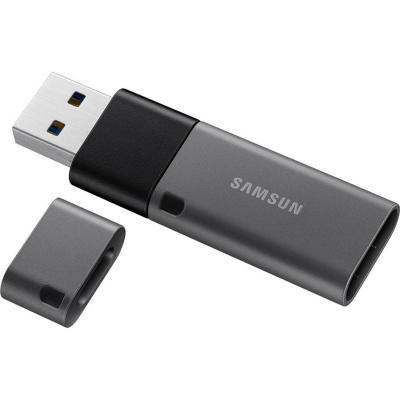Флешка USB3.1 128 Гб Samsung  Duo Plus  USB Type A + USB Type C  серый