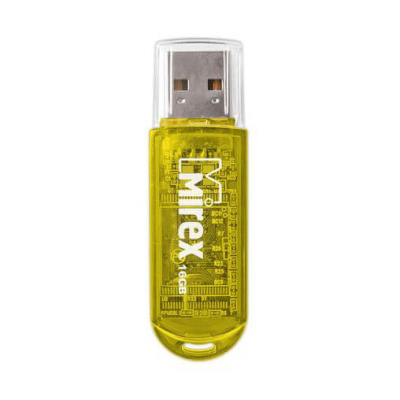 Флешка USB, 16 Гб Mirex  ELF  жёлтый  (ecopack)