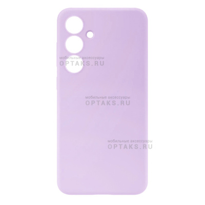 Чехол силикон COVER, бархатная подкладка в упаковке, Samsung A07, сиреневый