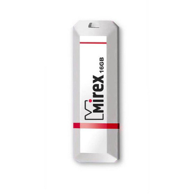Флешка USB, 16 Гб Mirex  KNIGHT  белый  (ecopack)