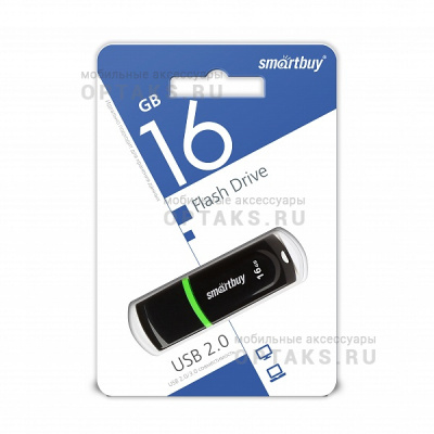 Флешка USB 16 Гб Smartbuy  Paean  чёрный