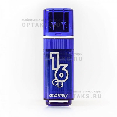 Флешка USB3.0 16 Гб Smartbuy  Glossy  темно синий