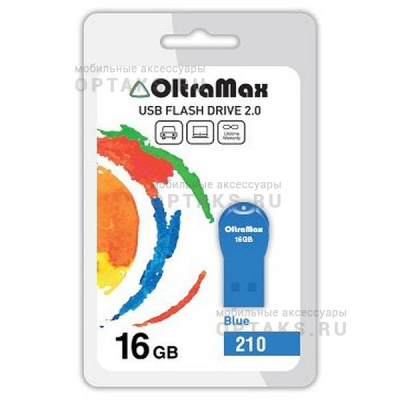 Флешка USB, 16 Гб OltraMax  210  синий