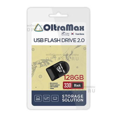 Флешка USB 128 Гб OltraMax  330  чёрный