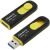 Флешка USB3.0 16 Гб ADATA UV128 чёрный/жёлтый Флешка USB3.0 16 Гб ADATA UV128 чёрный/жёлтый