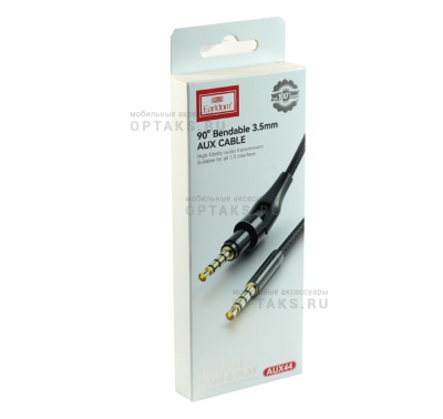 Aux-кабель Jack 3,5mm(m)-Jack 3,5mm(m) Earldom ET-AUX44, 1m, черный