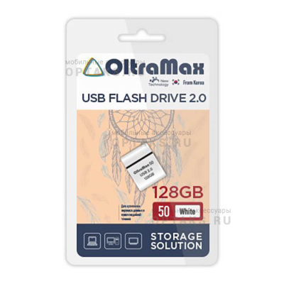 Флешка USB 128 Гб OltraMax   50  белый