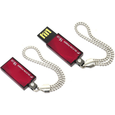 Флешка USB, 16 Гб Silicon Power  Touch 810  красный